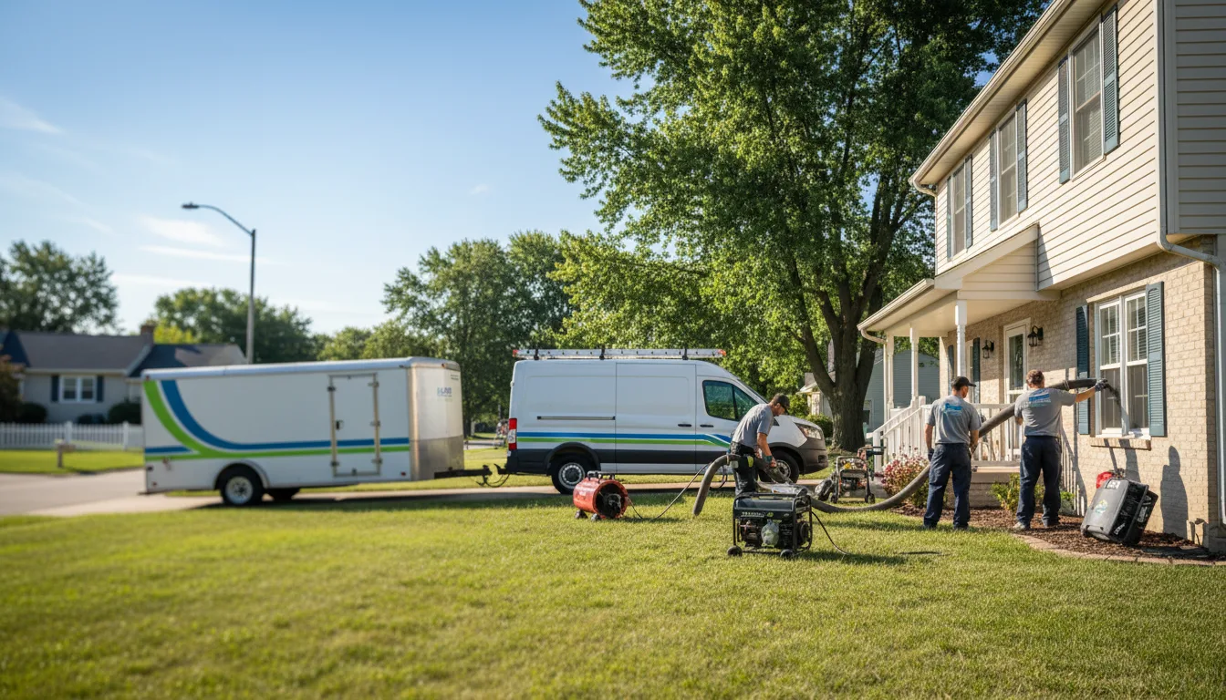 Flooded Basement Restoration And Cleanup With Repair in Webberville, MI near me